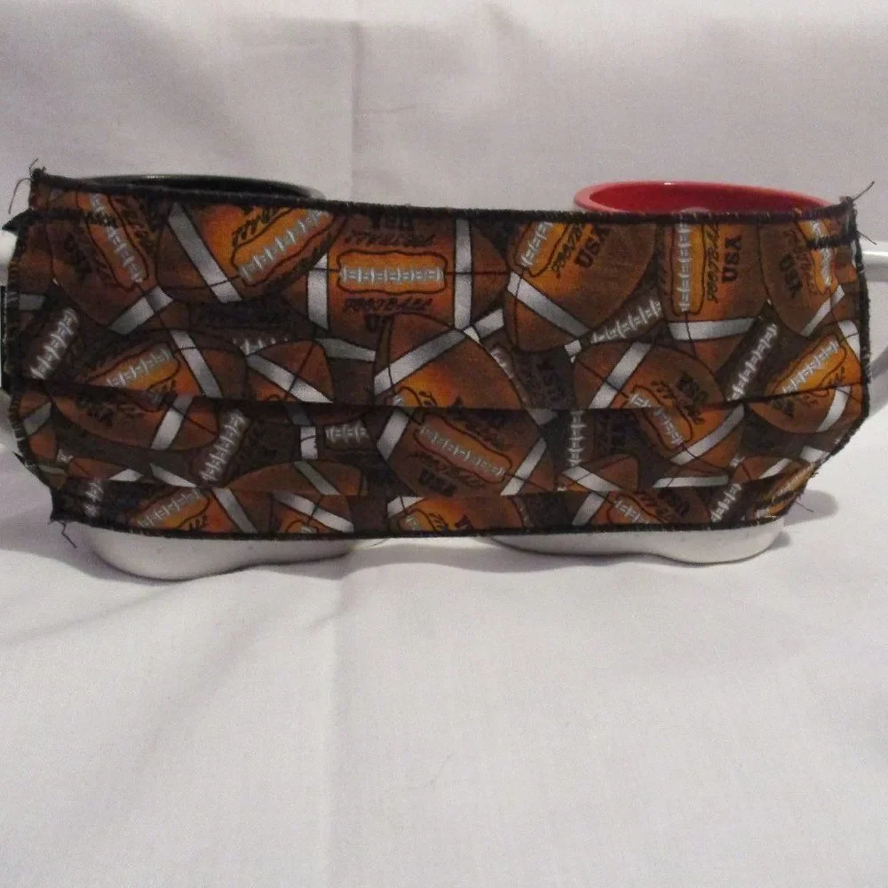 Face Mask Handcrafted USA Football
